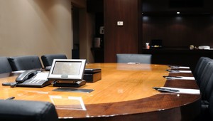Boardroom with audiovisual media